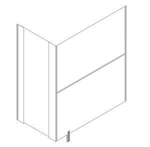 White Pendle Toilet Cubicles Colour swatch showing the White finish from the Pendle range